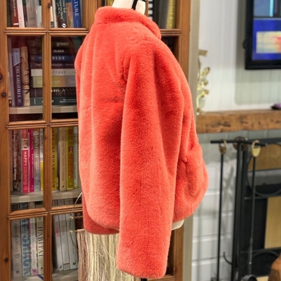 Anthropologie dRA Los Angeles Mango Faux Fur Jacket, Size Medium - Picture 4 of 12